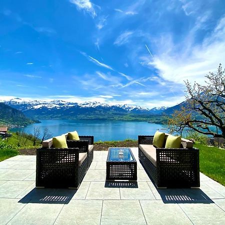 Panorama Boutique Apartment With Air Condition, Spa Entry In Solbadhotel Sigriswil Exterior photo