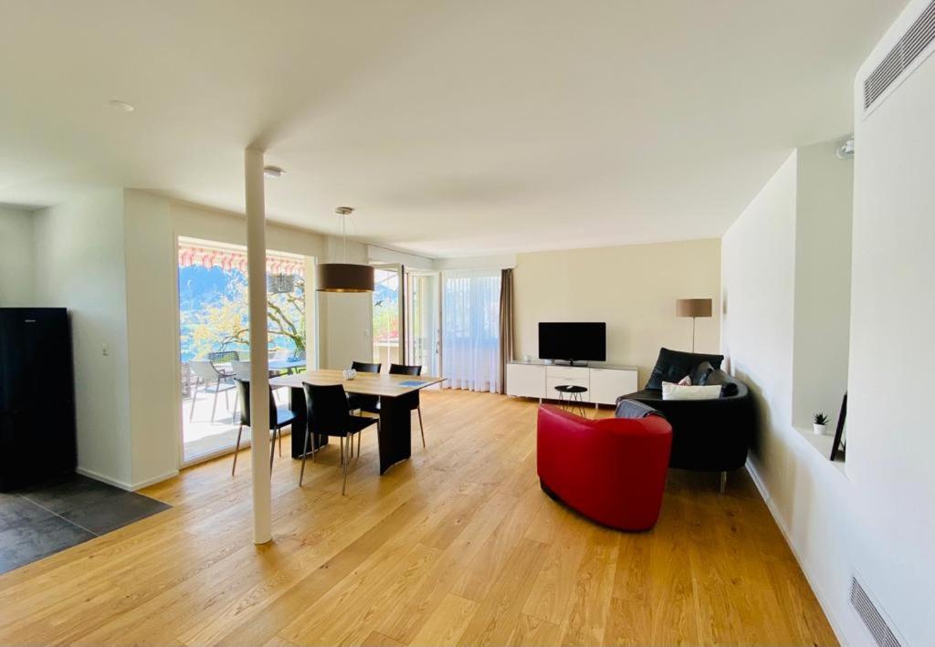 Panorama Boutique Apartment With Air Condition, Spa Entry In Solbadhotel Sigriswil Exterior photo