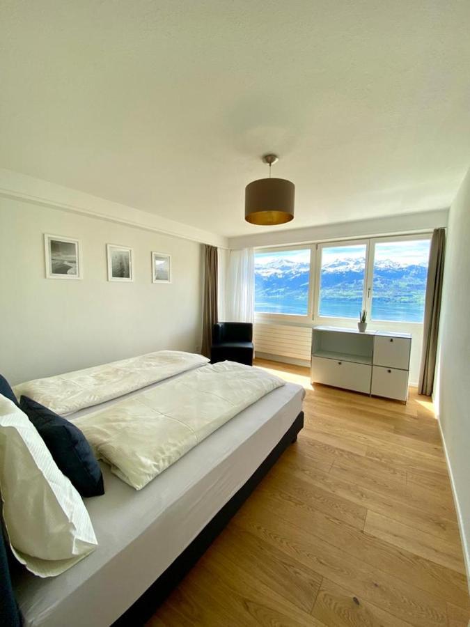 Panorama Boutique Apartment With Air Condition, Spa Entry In Solbadhotel Sigriswil Exterior photo