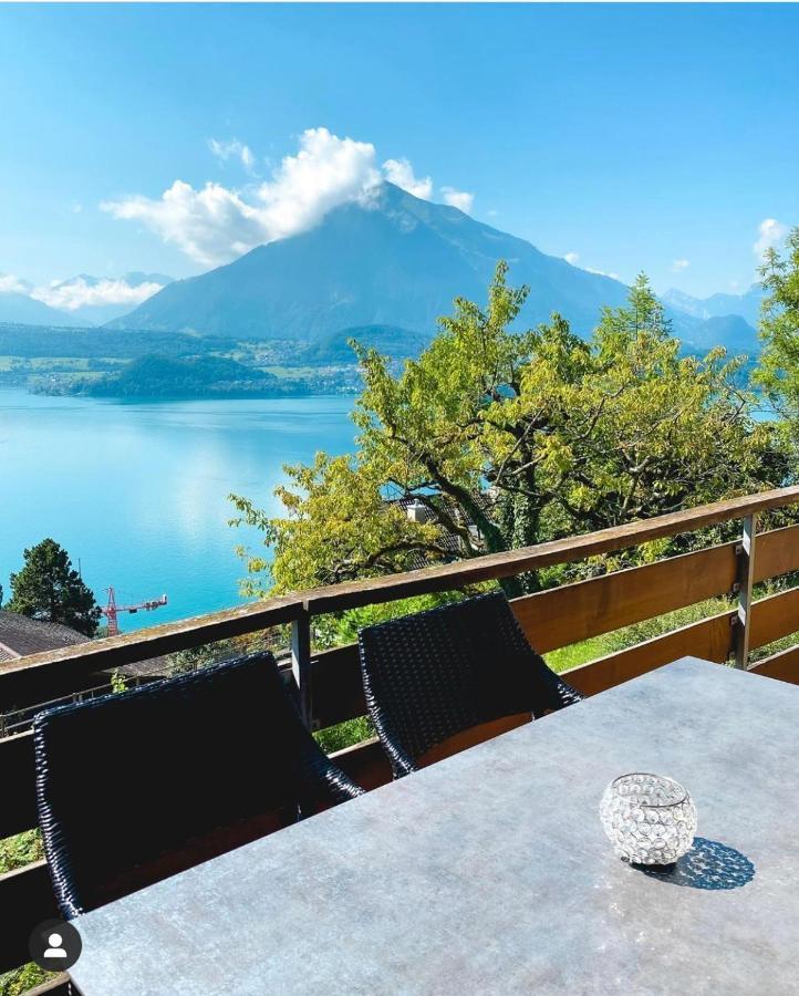 Panorama Boutique Apartment With Air Condition, Spa Entry In Solbadhotel Sigriswil Exterior photo